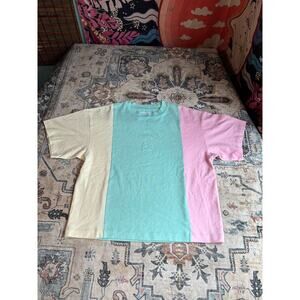 Teddy Fresh Boxy Graohic T-shirt Colorful Pastel Youtuber Podcast H3H3 Shirt S